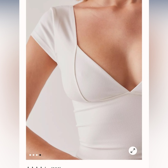 Free people duo corset cami top in ivory NWT - Picture 4 of 6